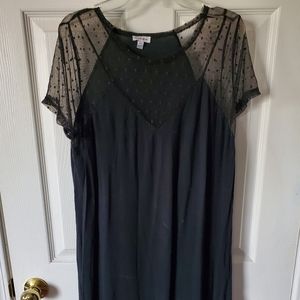 Black shift dress